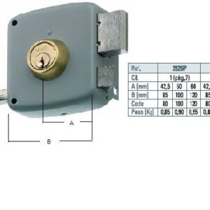 CERRADURA MCM 2525 12 P DCHA