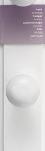 COLGADOR MADERA BLANCO 1 U.1463-2