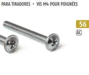 TORNILLO PARA POMOS M-4X22        %